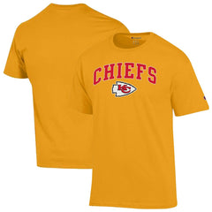 Kansas City Chiefs Champion Arch Over Logo T-Shirt - Gold discount