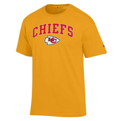 Kansas City Chiefs Champion Arch Over Logo T-Shirt - Gold discount
