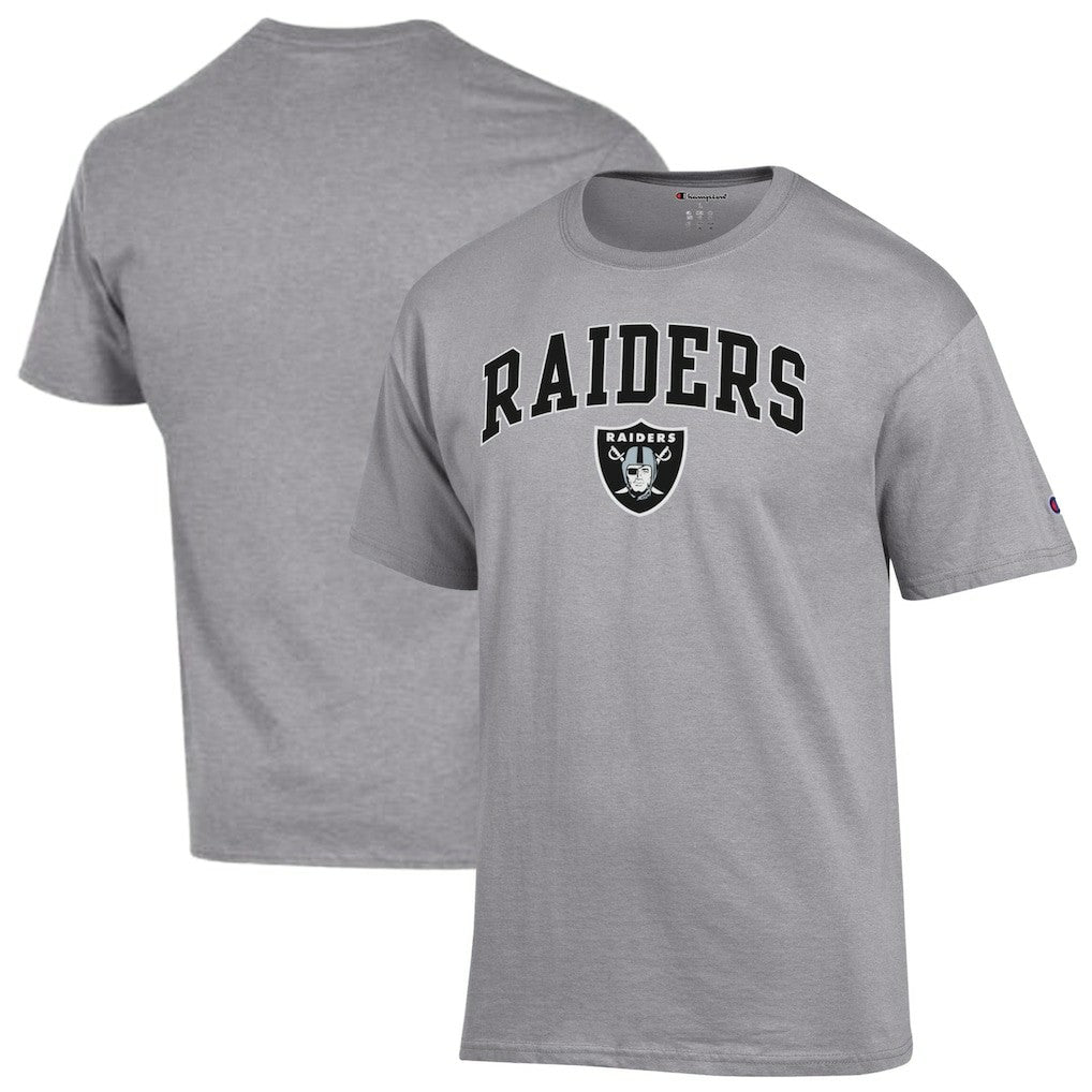 Las Vegas Raiders Champion Arch Over Logo T-Shirt - Gray cheap