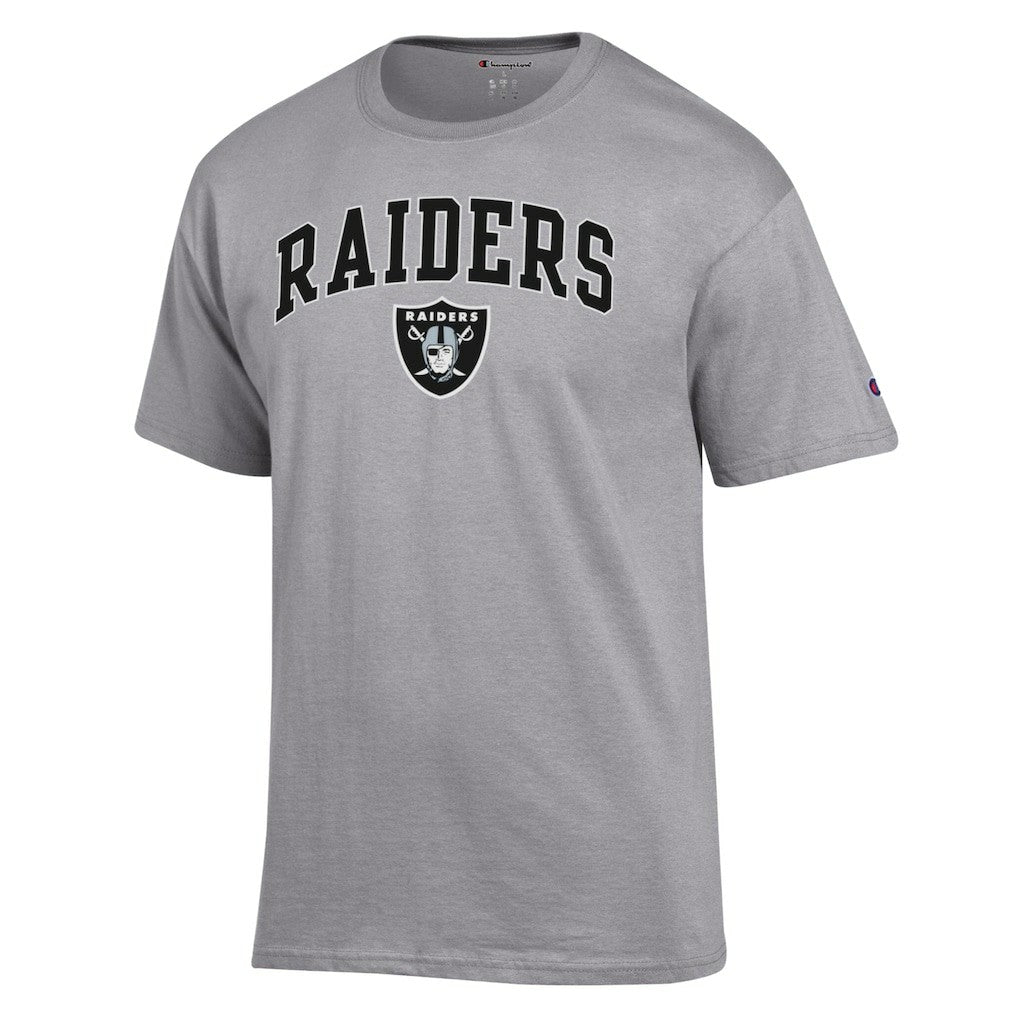 Las Vegas Raiders Champion Arch Over Logo T-Shirt - Gray cheap