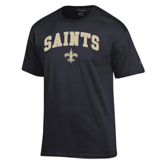 New Orleans Saints Champion Arch Over Logo T-Shirt - Black cheap