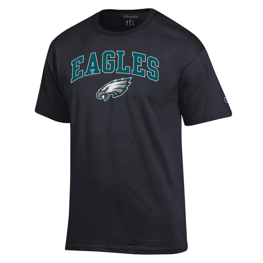 Philadelphia Eagles Champion Arch Over Logo T-Shirt - Black discount