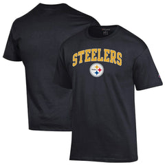 Pittsburgh Steelers Champion Arch Over Logo T-Shirt - Black sale