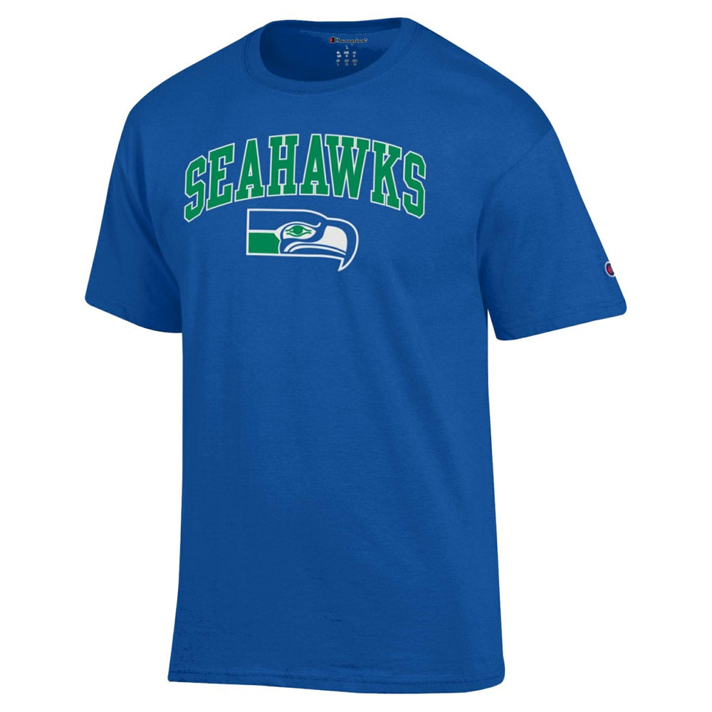 Seattle Seahawks Champion Arch Over Logo T-Shirt - Royal on sale
