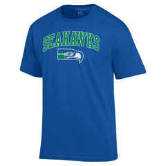 Seattle Seahawks Champion Arch Over Logo T-Shirt - Royal on sale