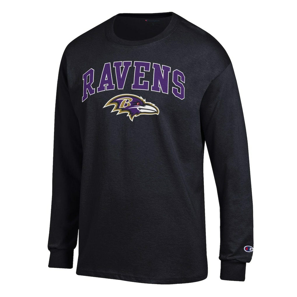 Baltimore Ravens Champion Arch Over Logo Long Sleeve T-Shirt - Black outlet