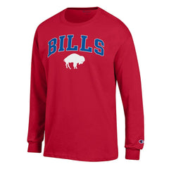 Buffalo Bills Champion Arch Over Logo Long Sleeve T-Shirt - Red discount