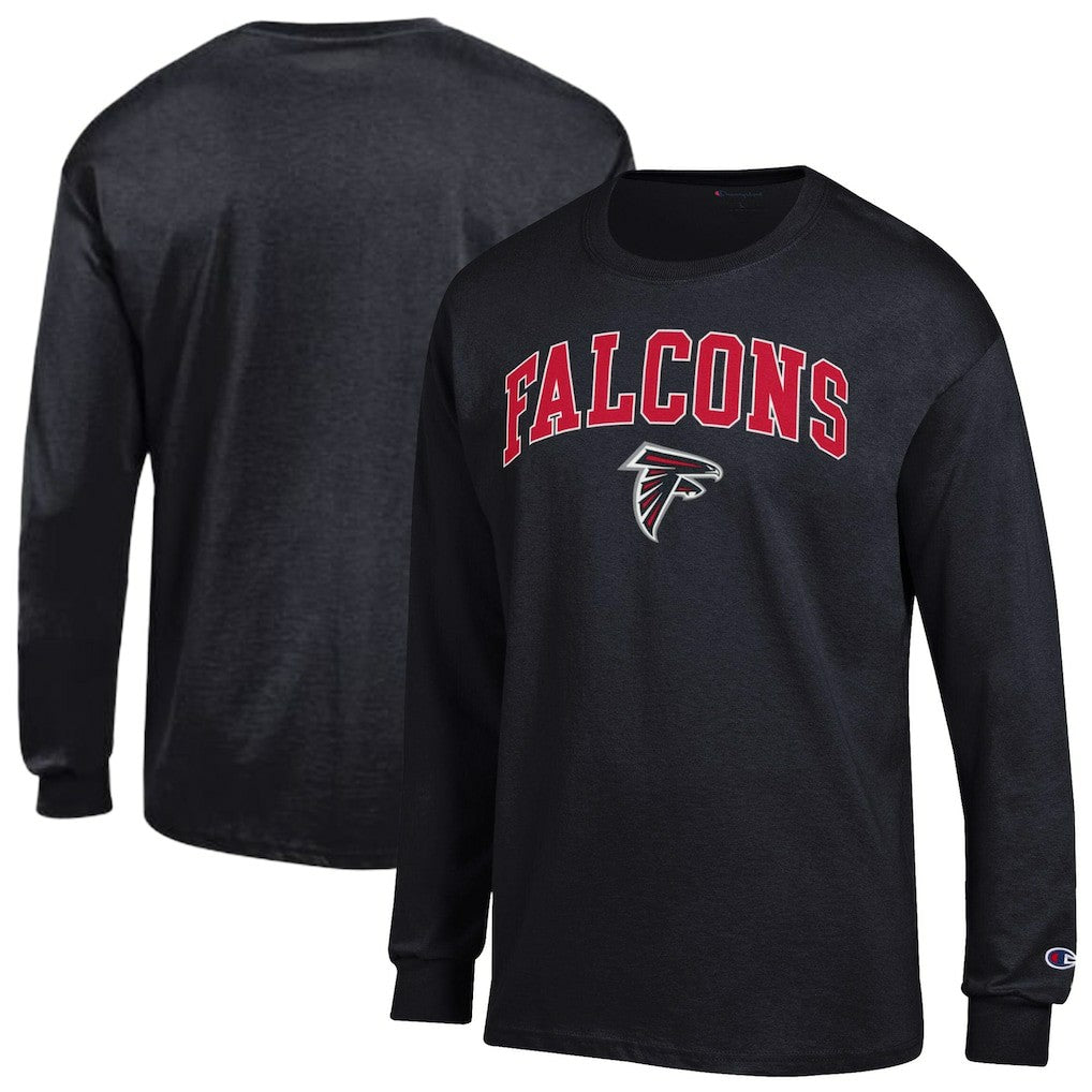 Atlanta Falcons Champion Arch Over Logo Long Sleeve T-Shirt - Black discount
