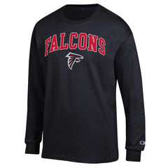Atlanta Falcons Champion Arch Over Logo Long Sleeve T-Shirt - Black discount