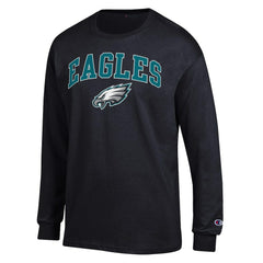 Philadelphia Eagles Champion Arch Over Logo Long Sleeve T-Shirt - Black sale