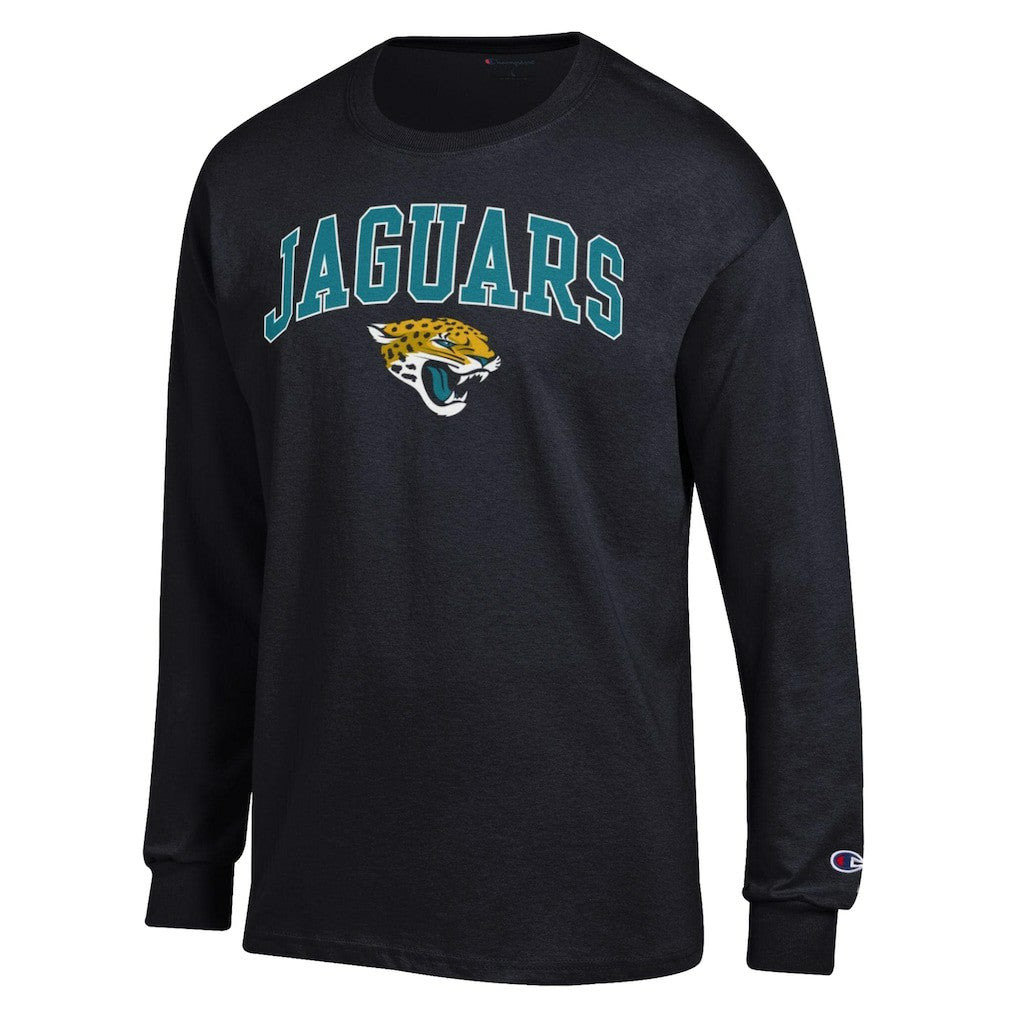Jacksonville Jaguars Champion Arch Over Logo Long Sleeve T-Shirt - Black cheap