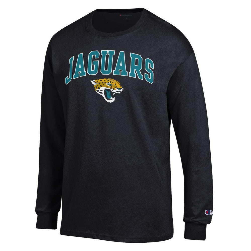 Jacksonville Jaguars Champion Arch Over Logo Long Sleeve T-Shirt - Black cheap