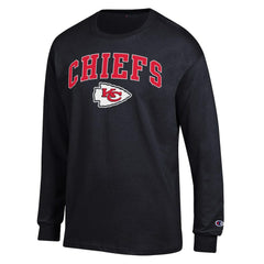 Kansas City Chiefs Champion Arch Over Logo Long Sleeve T-Shirt - Black for sale