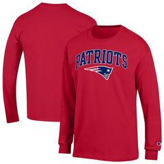 New England Patriots Champion Arch Over Logo Long Sleeve T-Shirt - Red online