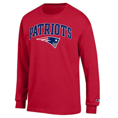 New England Patriots Champion Arch Over Logo Long Sleeve T-Shirt - Red online