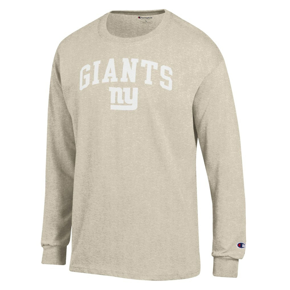 New York Giants Champion White Ink Jersey Long Sleeve T-Shirt - Oatmeal online