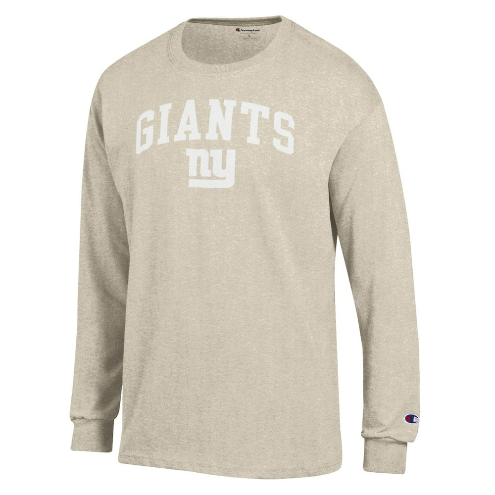 New York Giants Champion White Ink Jersey Long Sleeve T-Shirt - Oatmeal online