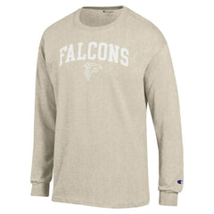 Atlanta Falcons Champion White Ink Jersey Long Sleeve T-Shirt - Oatmeal for sale