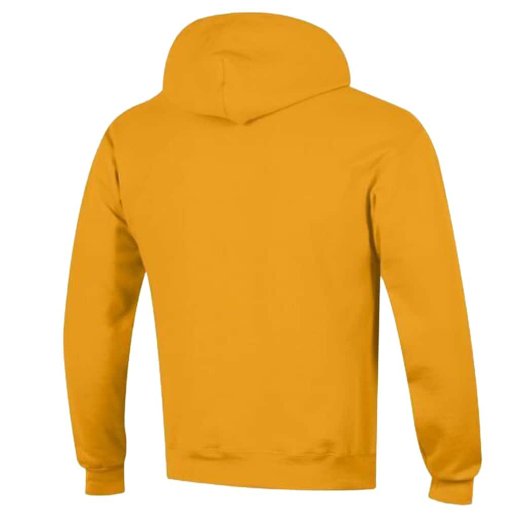 Kansas City Chiefs Champion Powerblend Arch over Logo Hoodie - Gold discount