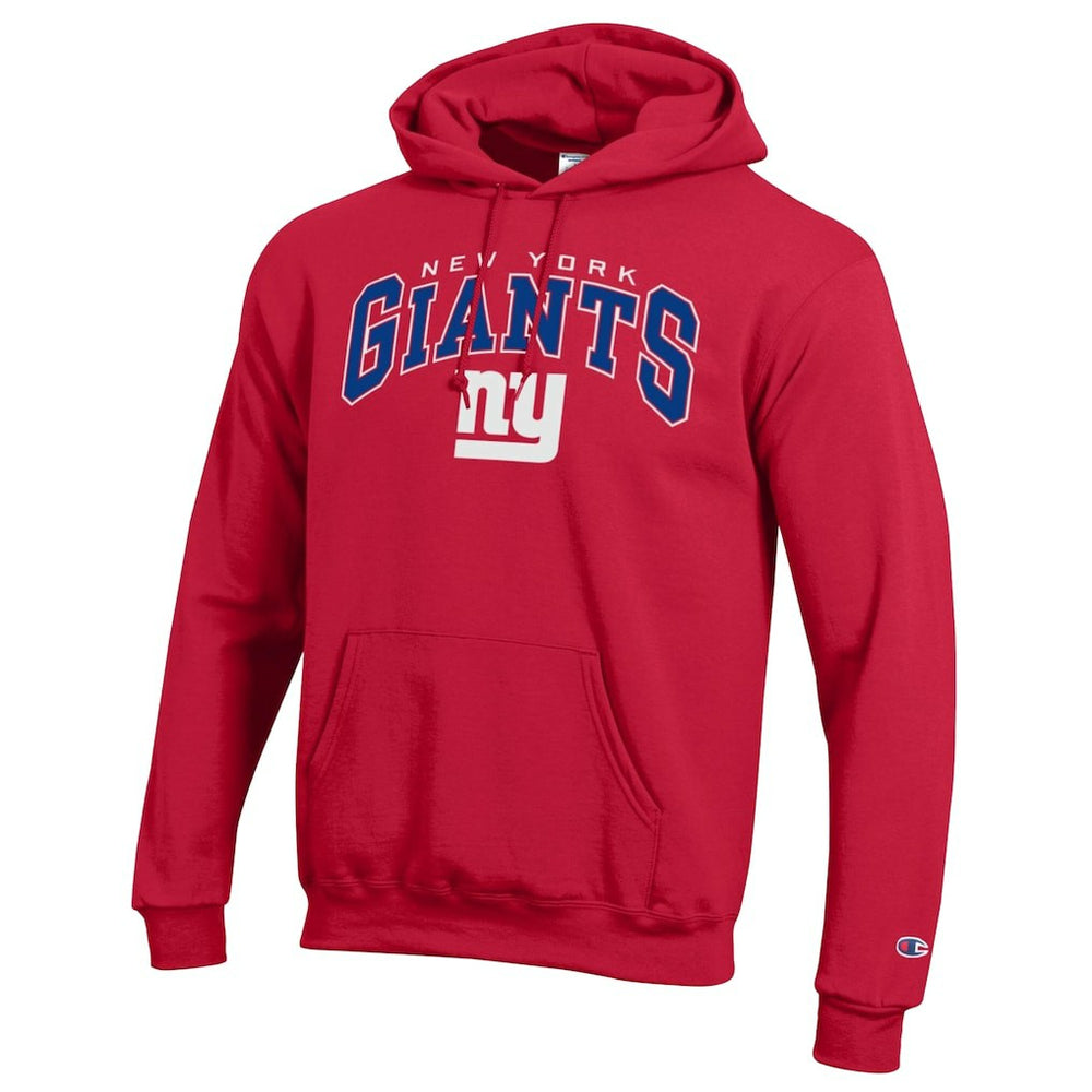 New York Giants Champion Powerblend Arch over Logo Hoodie - Red discount