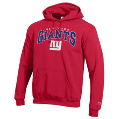New York Giants Champion Powerblend Arch over Logo Hoodie - Red discount
