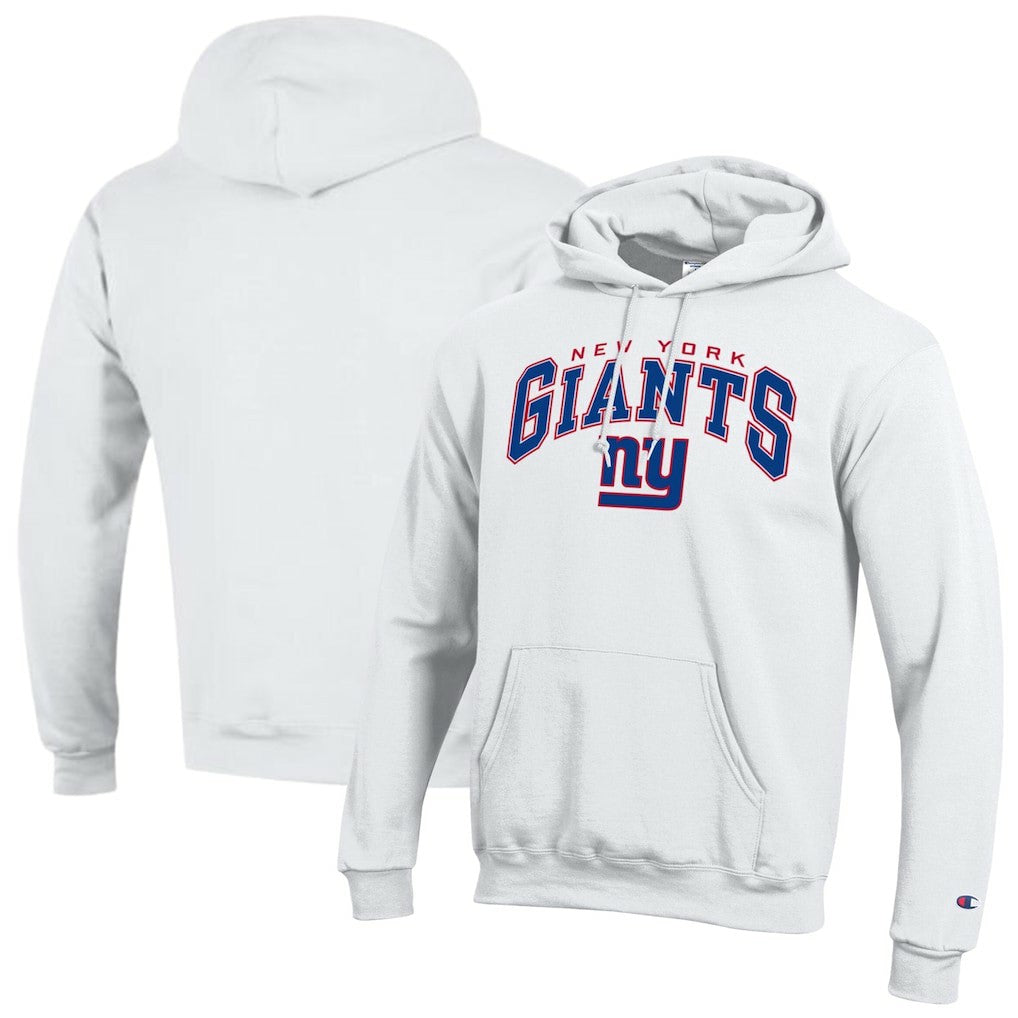 New York Giants Champion Powerblend Arch over Logo Hoodie - White online