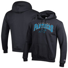 Carolina Panthers Champion Powerblend Arch over Logo Hoodie - Black discount