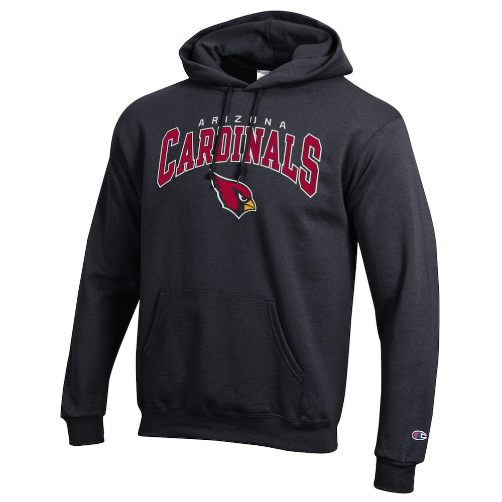 Arizona Cardinals Champion Powerblend Arch over Logo Hoodie - Black discount