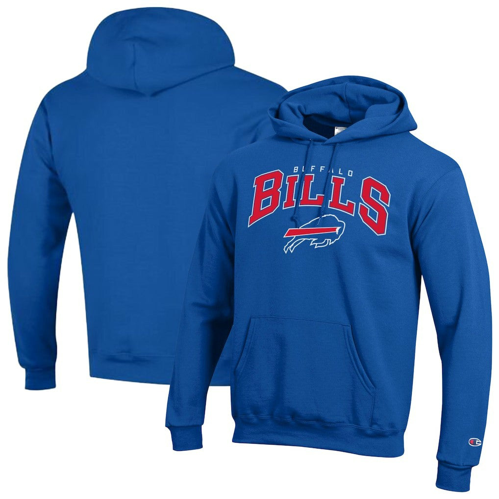 Buffalo Bills Champion Powerblend Arch over Logo Hoodie - Royal online