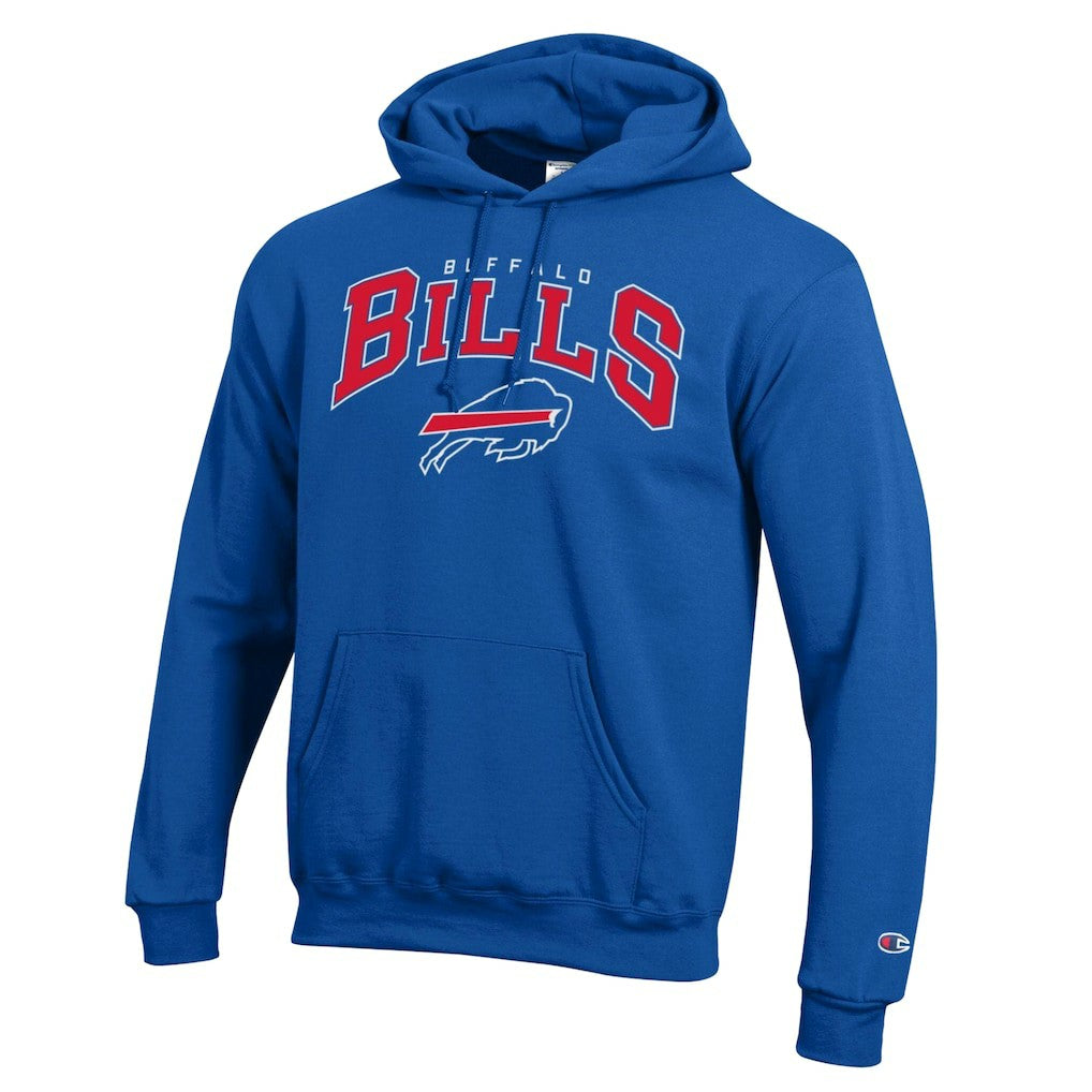 Buffalo Bills Champion Powerblend Arch over Logo Hoodie - Royal online