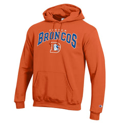 Denver Broncos Champion Powerblend Arch over Logo Hoodie - Orange for sale