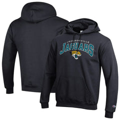 Jacksonville Jaguars Champion Powerblend Arch over Logo Hoodie - Black outlet