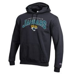 Jacksonville Jaguars Champion Powerblend Arch over Logo Hoodie - Black outlet