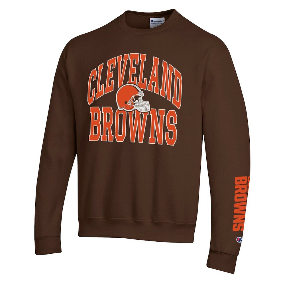 Cleveland Browns Champion Powerblend Fleece Sweatshirt - Brown sale