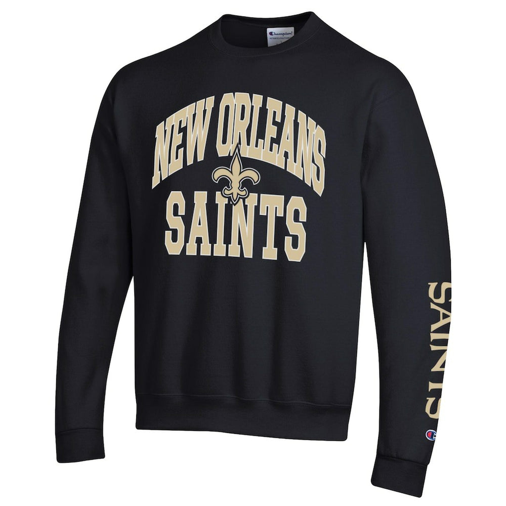 New Orleans Saints Champion Powerblend Fleece Sweatshirt - Black outlet
