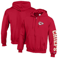 Kansas City Chiefs Champion Powerblend Fleece Full-Zip Hoodie - Red cheap