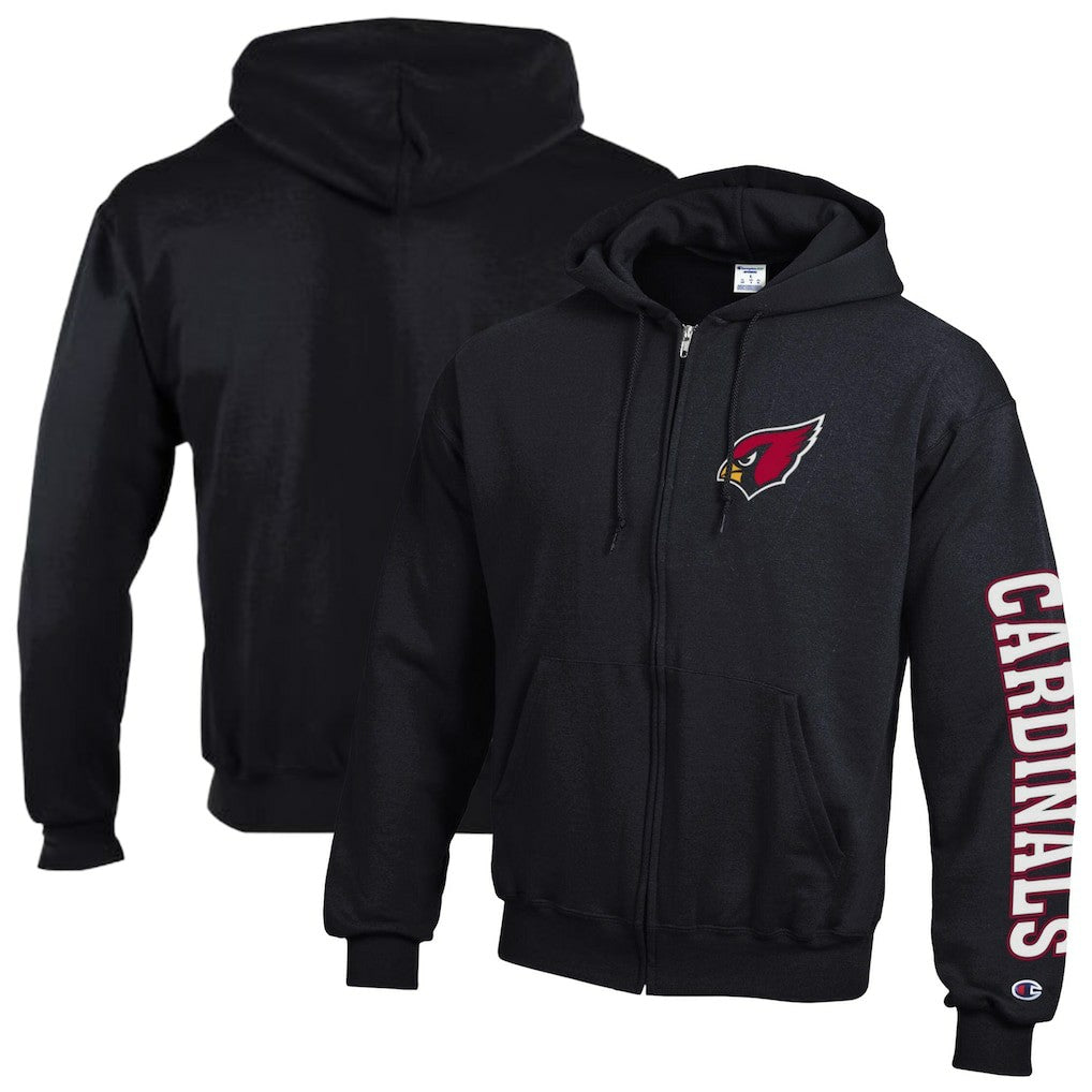 Arizona Cardinals Champion Powerblend Fleece Full-Zip Hoodie - Black online