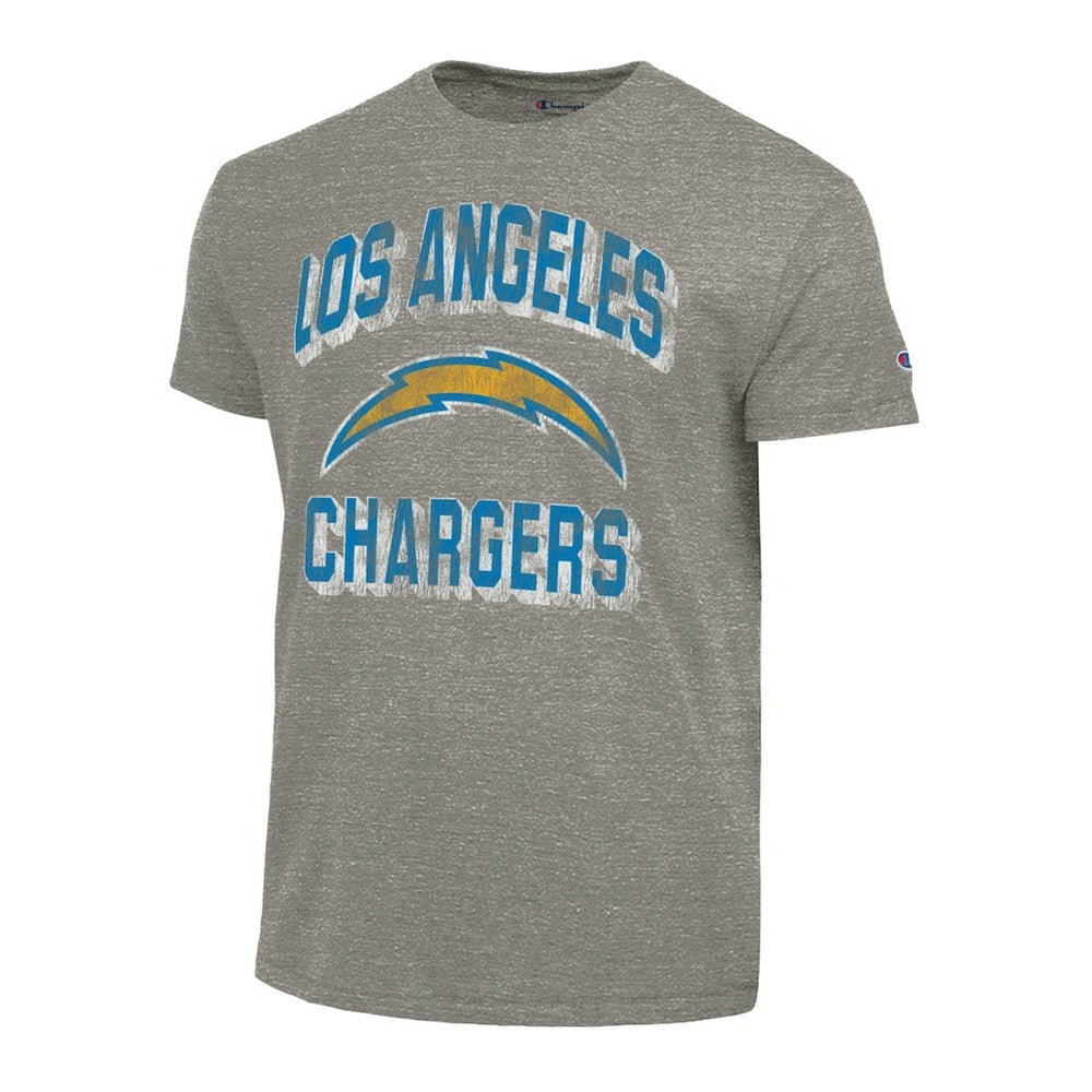 Los Angeles Chargers Champion Ultimate Tri-Blend T-Shirt - Heather Charcoal sale