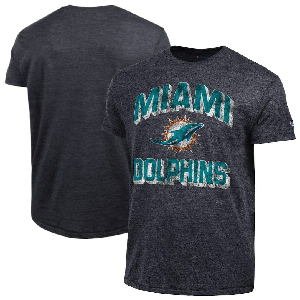 Miami Dolphins Champion Ultimate Tri-Blend T-Shirt - Black on sale