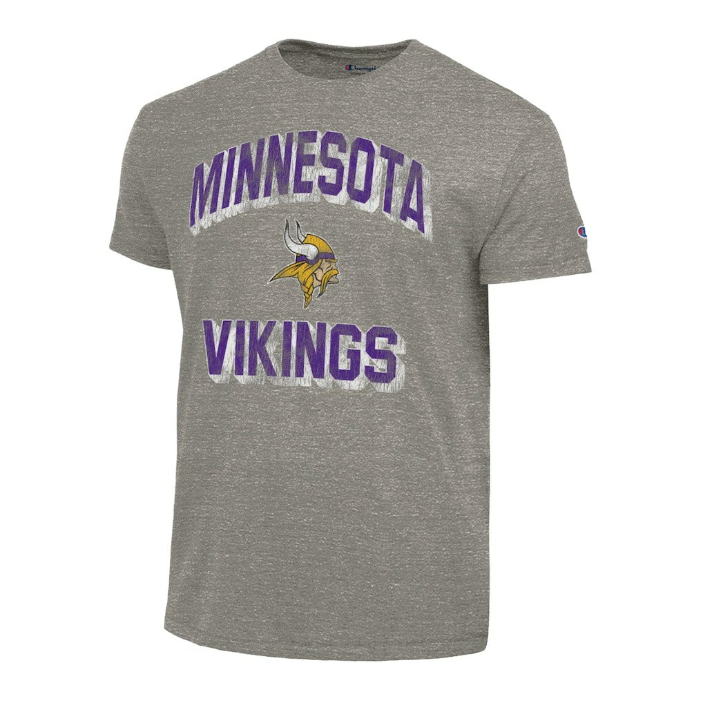 Minnesota Vikings Champion Ultimate Tri-Blend T-Shirt - Heather Charcoal cheap