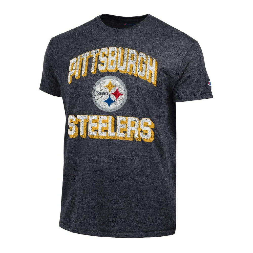 Pittsburgh Steelers Champion Ultimate Tri-Blend T-Shirt - Heather Black on sale