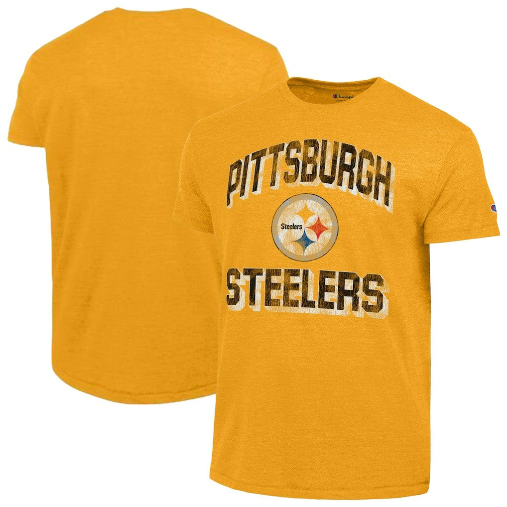 Pittsburgh Steelers Champion Ultimate Tri-Blend T-Shirt - Heather Gold outlet