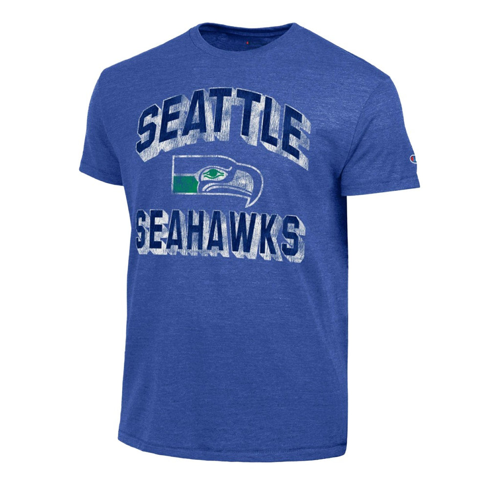 Seattle Seahawks Champion Ultimate Tri-Blend T-Shirt - Heather Royal on sale