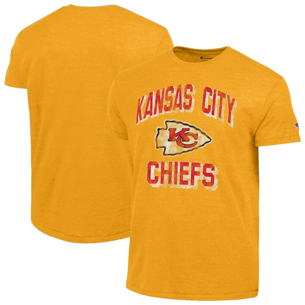 Kansas City Chiefs Champion Ultimate Tri-Blend T-Shirt - Gold discount