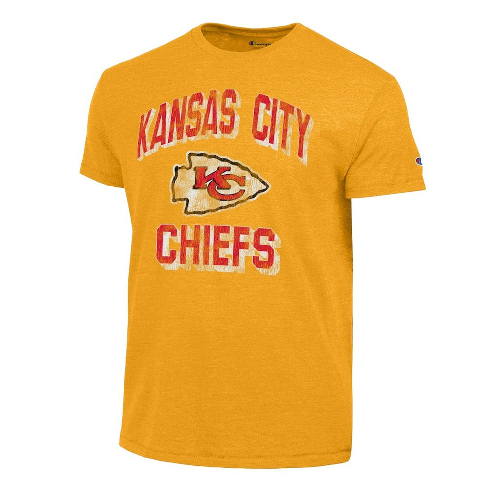 Kansas City Chiefs Champion Ultimate Tri-Blend T-Shirt - Gold discount