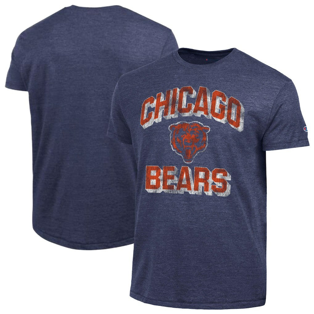 Chicago Bears Champion Ultimate Tri-Blend T-Shirt - Heather Navy on sale