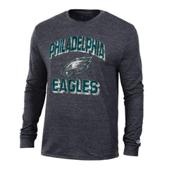 Philadelphia Eagles Champion Ultimate Tri-Blend Long Sleeve T-Shirt - Heather Black discount