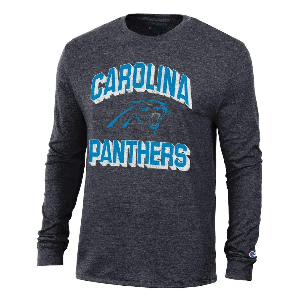 Carolina Panthers Champion Ultimate Tri-Blend Long Sleeve T-Shirt - Heather Black for sale