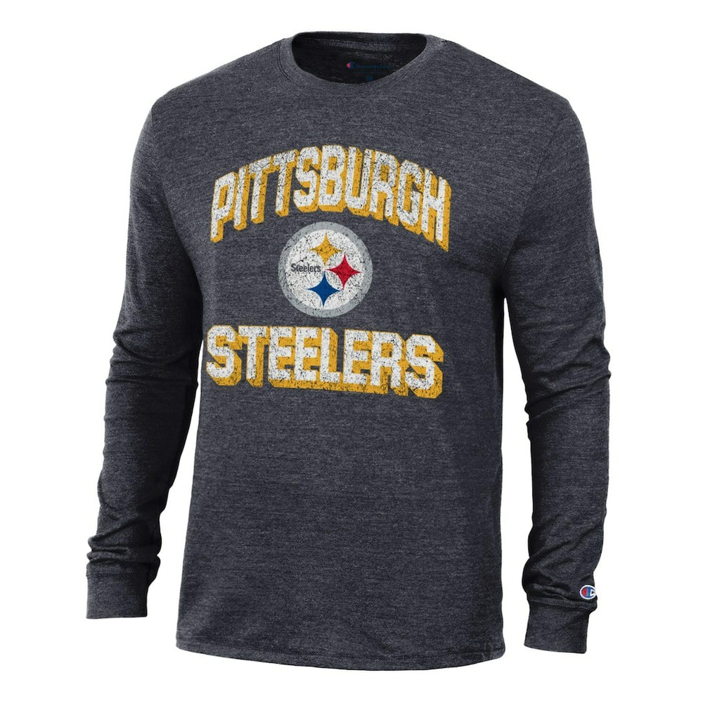 Pittsburgh Steelers Champion Ultimate Tri-Blend Long Sleeve T-Shirt - Heather Black online