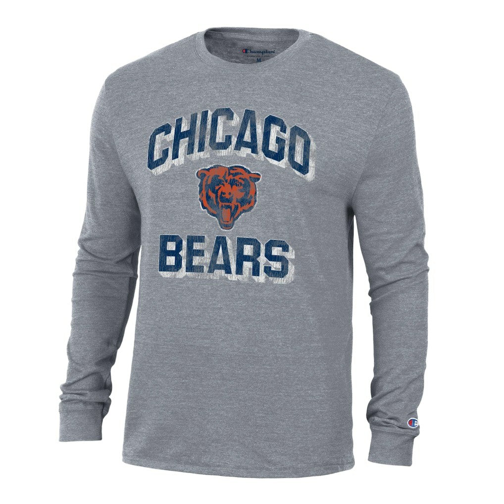 Chicago Bears Champion Ultimate Tri-Blend Long Sleeve T-Shirt - Charcoal sale